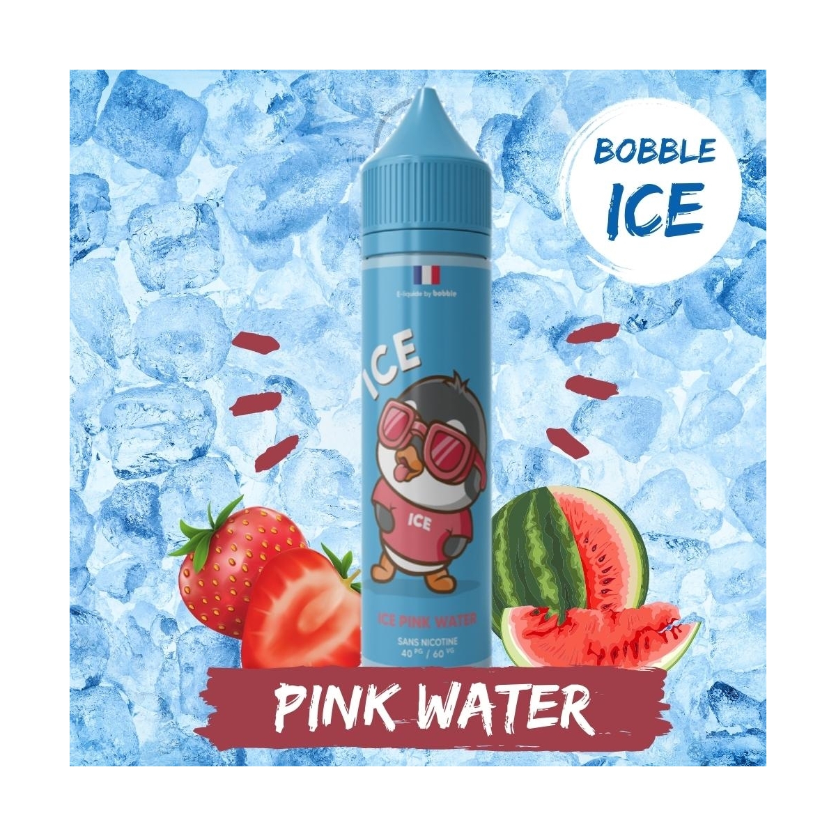ICE PINK WATER 10ML-40ML - BOBBLE