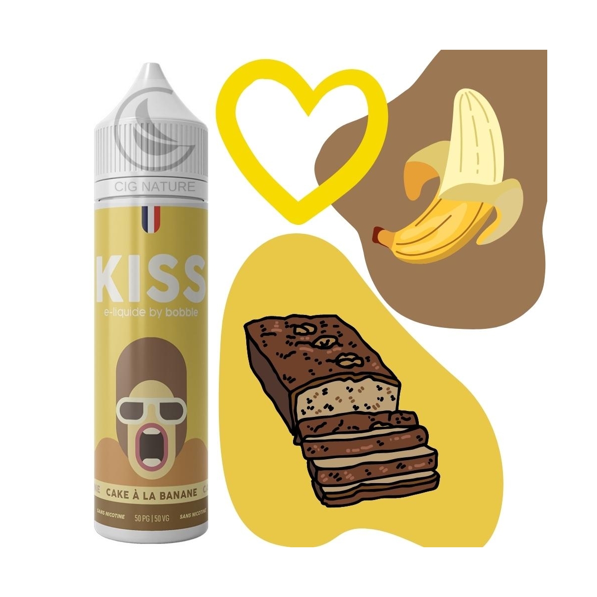 KISS CAKE BANANE 10ML-40ML - BOBBLE