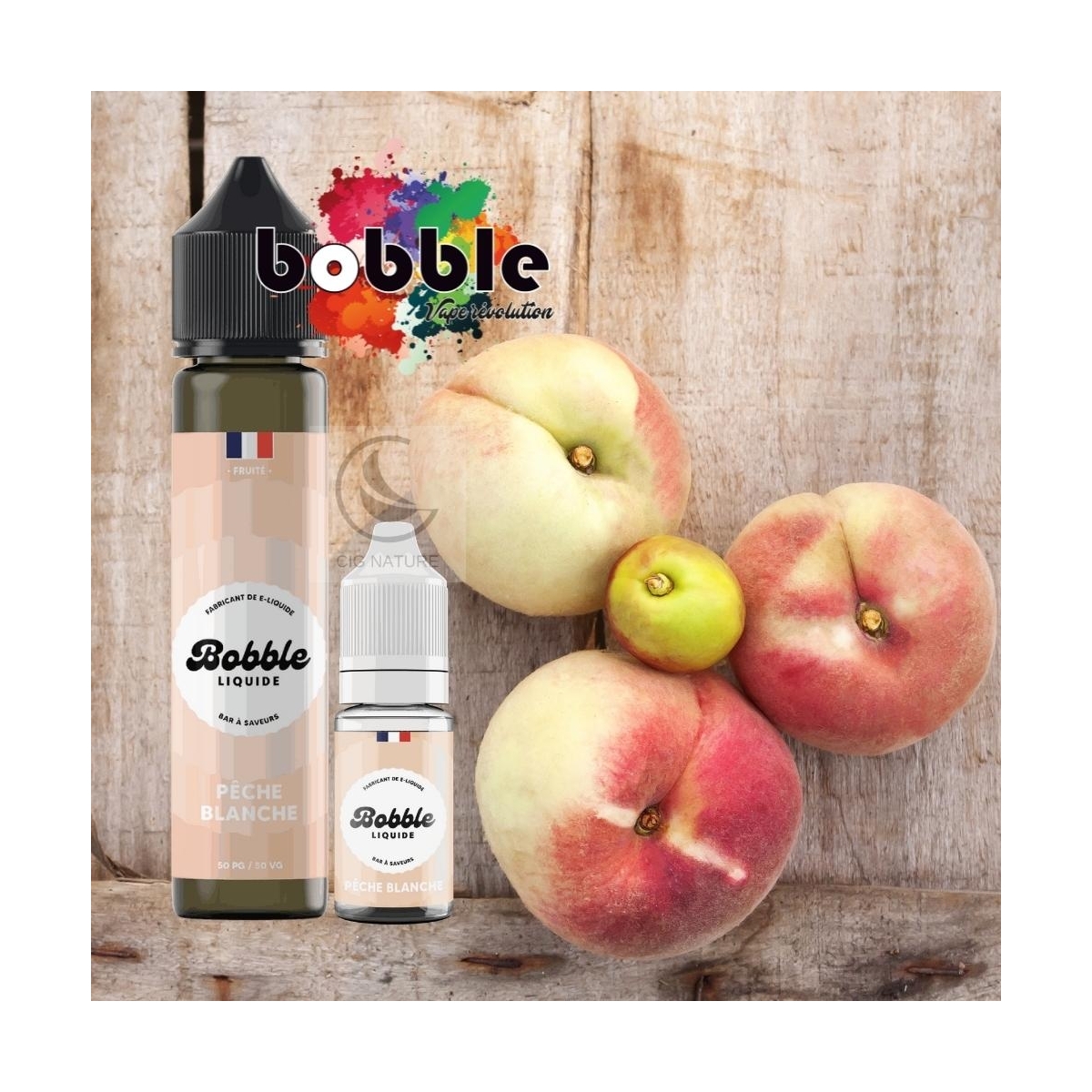 PÊCHE BLANCHE 10ML-40ML - BOBBLE