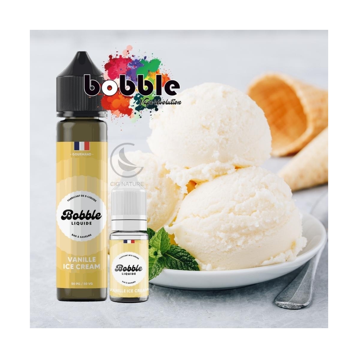VANILLE ICE CREAM 10ML-40ML - BOBBLE